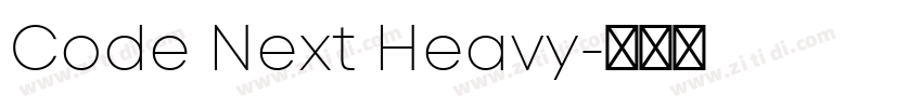 Code Next Heavy字体转换